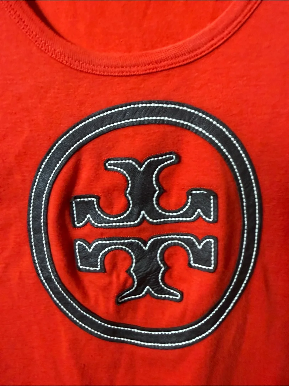 Tory Burch Red Logo Tank Top